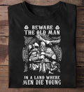 Old Man Viking Warrior Graphic T-Shirt