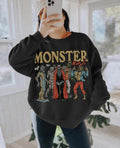 Vintage Monster Mash Halloween Crewneck Sweatshirt