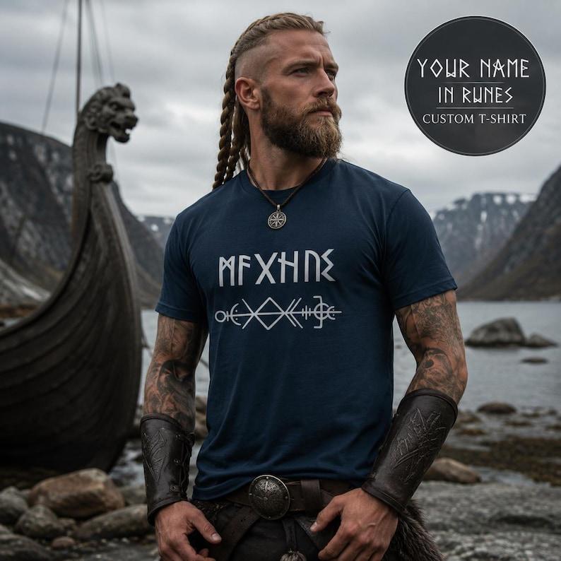 Personalized Elder Futhark Runes T-Shirt