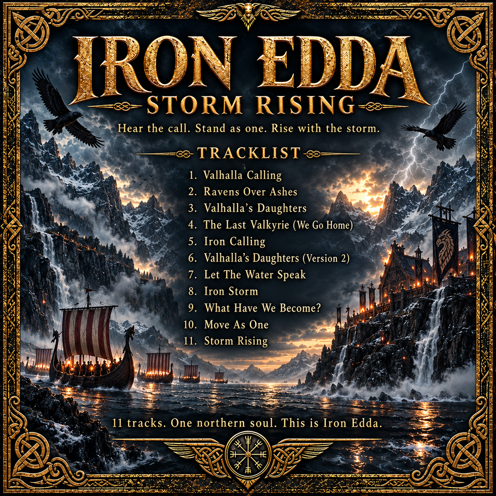 Iron Edda – Storm Rising | Physical CD (11 Epic Viking Songs)