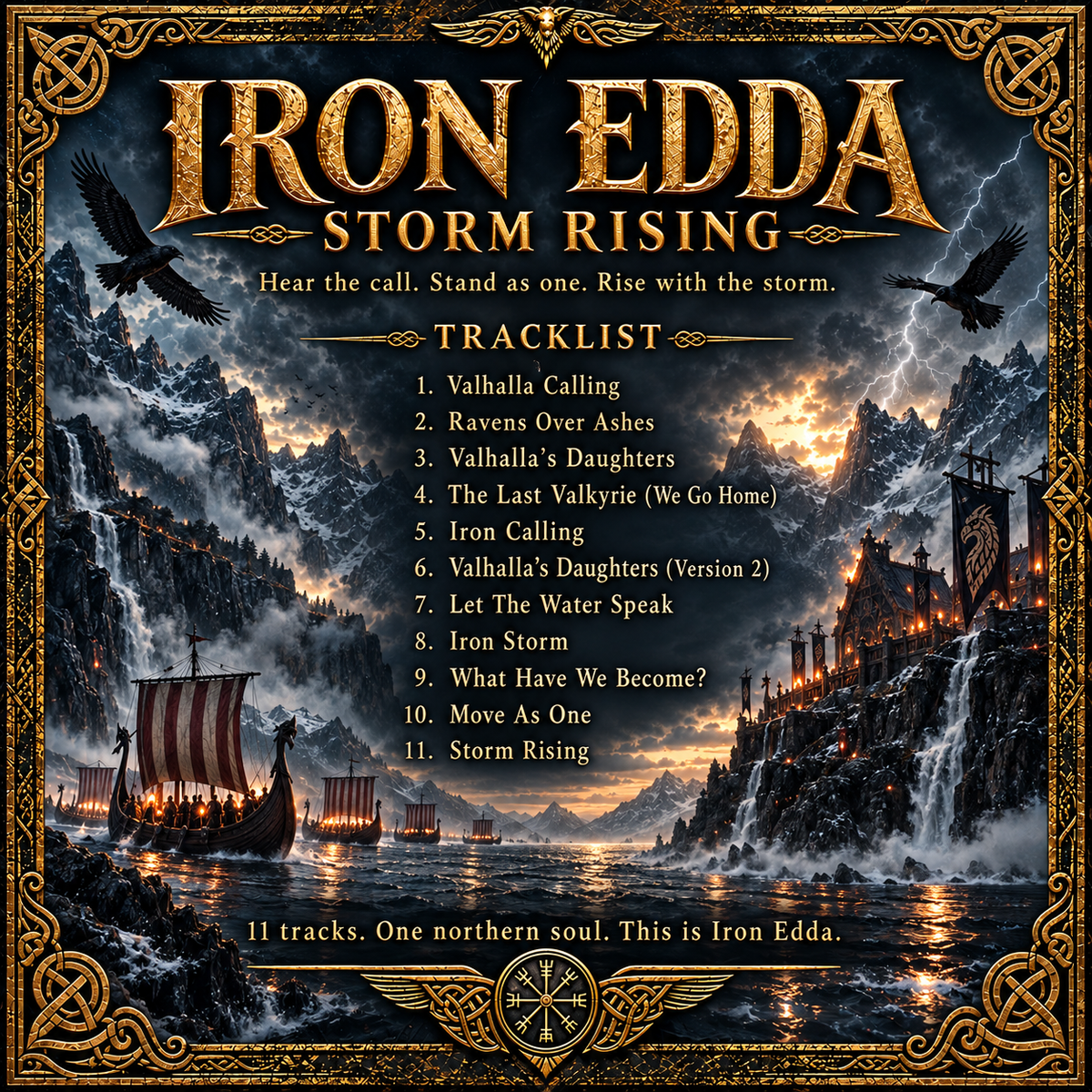 Iron Edda – Storm Rising | Physical CD (11 Epic Viking Songs)
