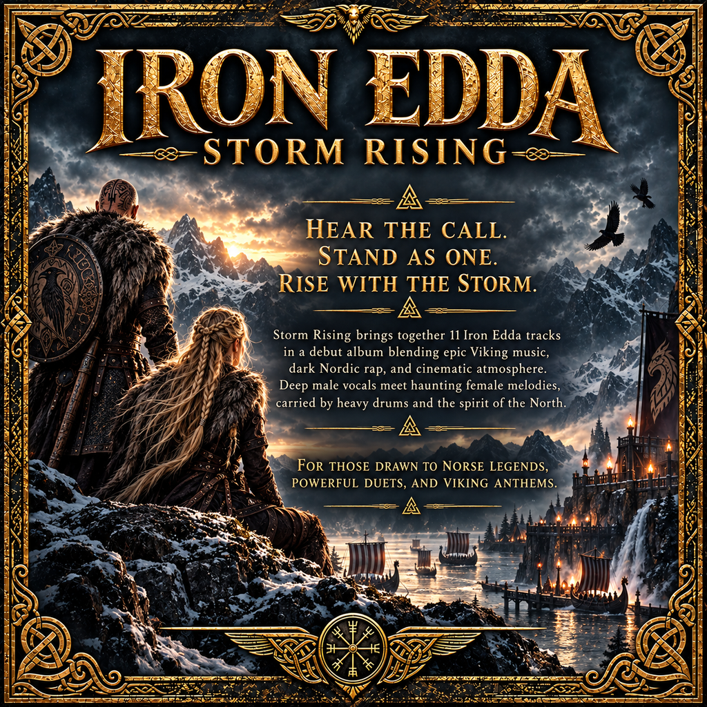Iron Edda – Storm Rising | Physical CD (11 Epic Viking Songs)