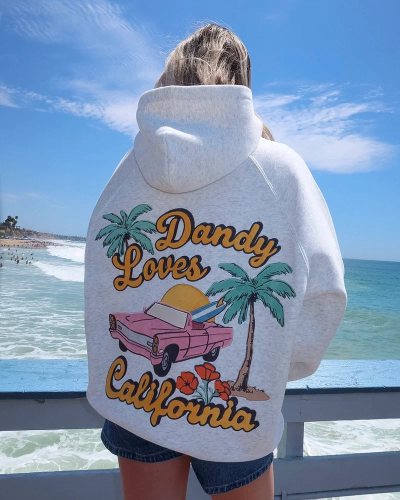California Oversized Hoodie – Heather Grey