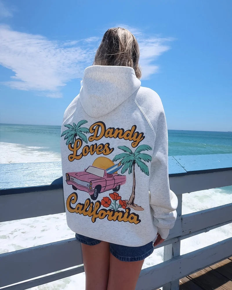 California Oversized Hoodie – Heather Grey