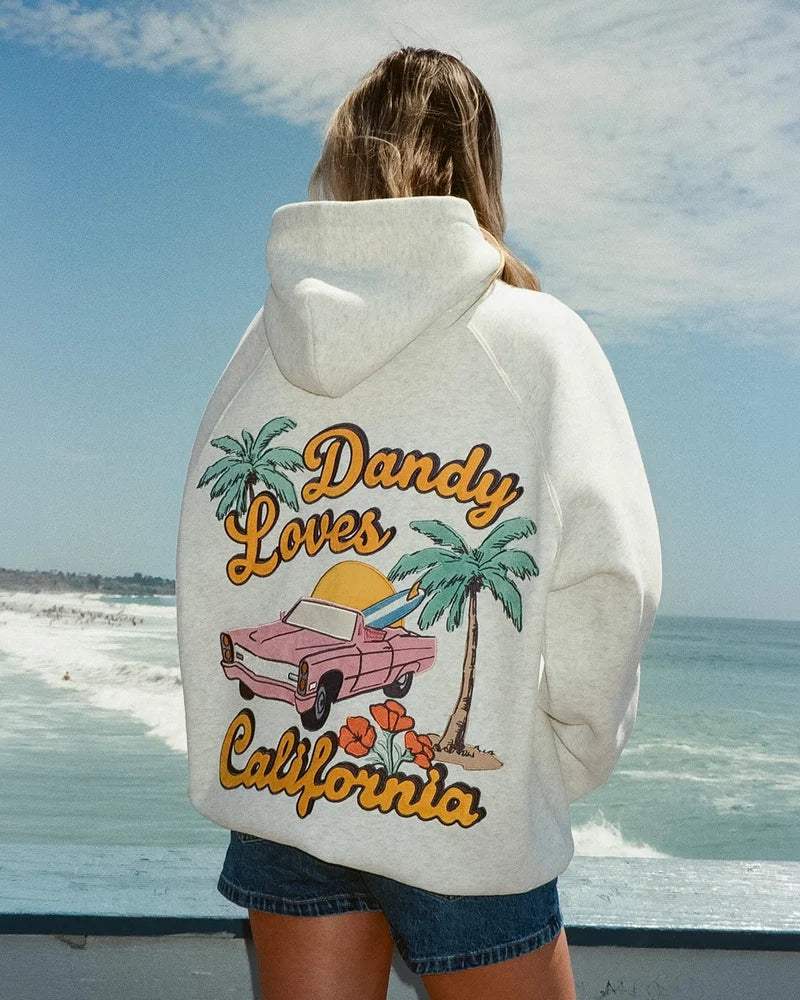 California Oversized Hoodie – Heather Grey