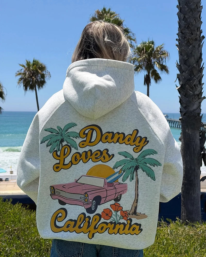 California Oversized Hoodie – Heather Grey