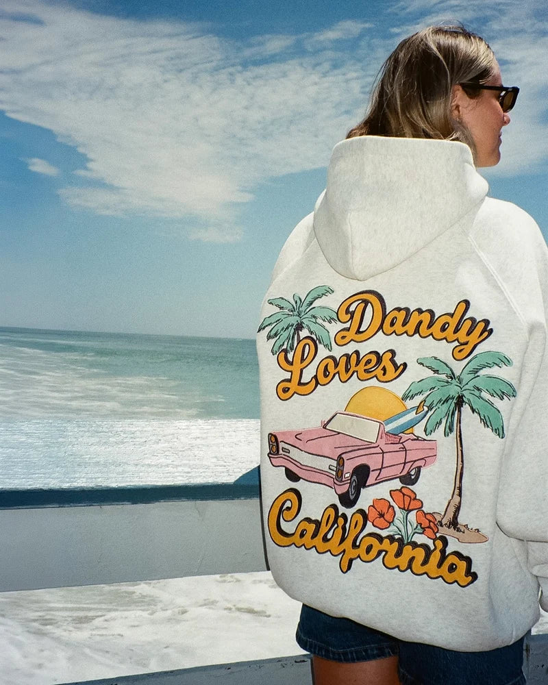 California Oversized Hoodie – Heather Grey