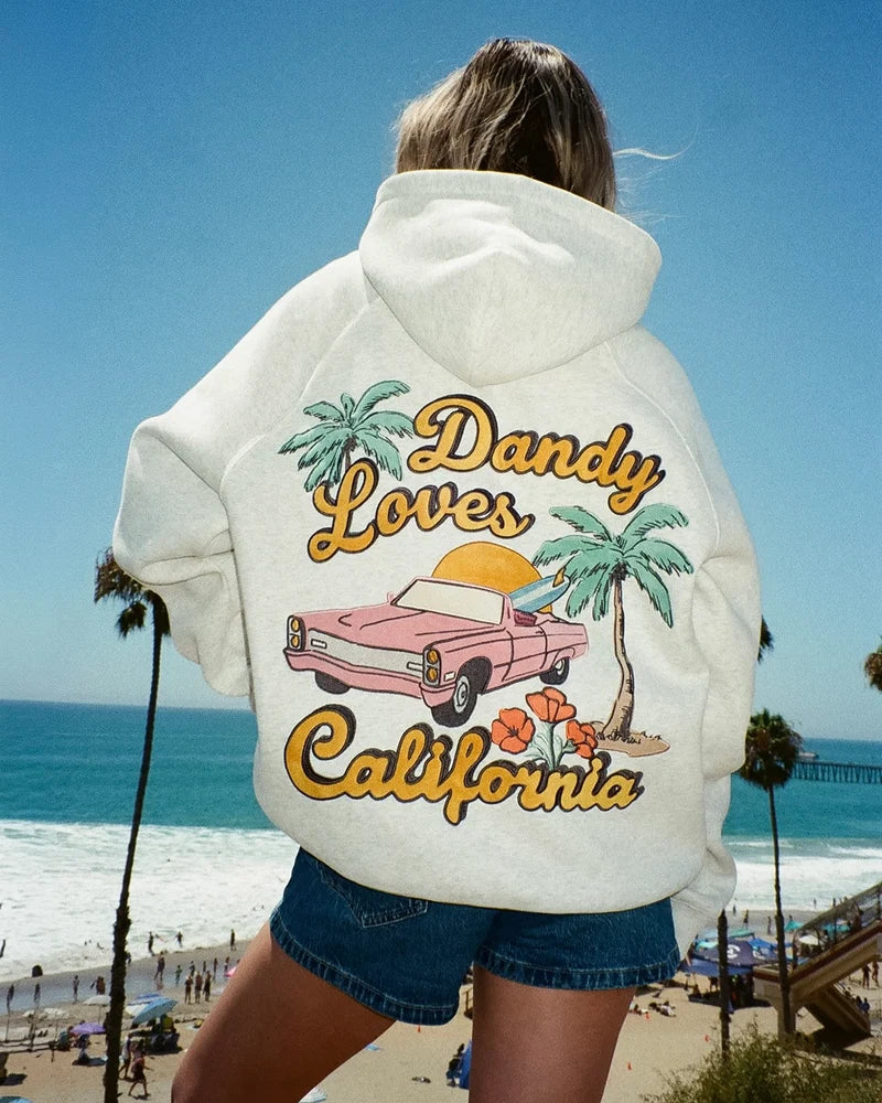 California Oversized Hoodie – Heather Grey