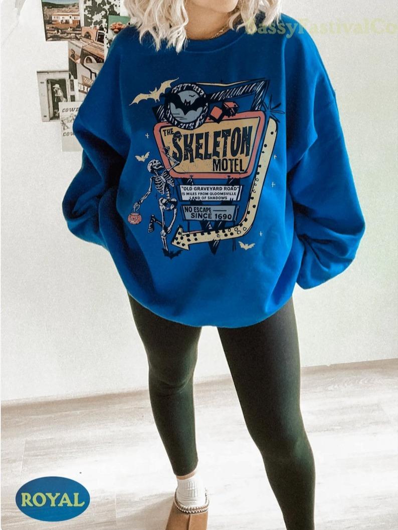 Vintage Skeleton Motel Sweatshirt