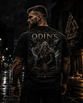 Odin Norse Mythology Shirt | Viking Raven Graphic Tee, Garment Dyed Heavyweight