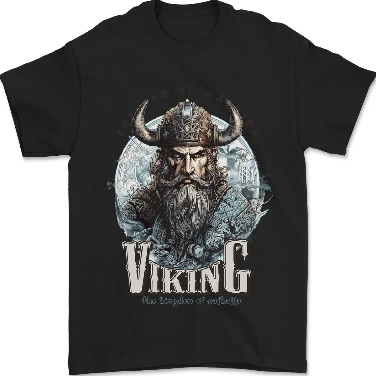 Viking the Kingdom of Valhalla Mens T-Shirt 100% Cotton